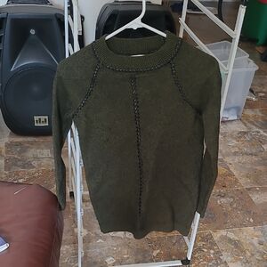 Susana Monaco Olive Green Turtleneck Sweater